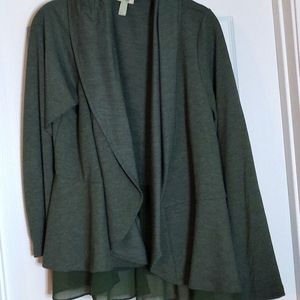 Logo lounge peplum style jacket in green